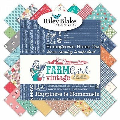 Farm Girl Vintage Fabric - By The Half Yard - BTHY - Coral Daisy - Lori Holt - Bee In My Bonnet - Riley Blake - C7877 Coral