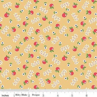 Farm Girl Vintage Fabric - By The Half Yard - BTHY - Honey Apple - Lori Holt - Bee In My Bonnet - Riley Blake - C7873 HONEY