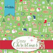 Cozy Christmas Fabric - By The HALF Yard - BTHY - White Sparkle - Lori Holt - Bee In My Bonnet - Riley Blake - C5365 WHITE