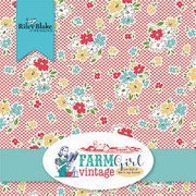 Farm Girl Vintage Fabric - By The Half Yard - BTHY - Aqua Bandana - Lori Holt - Bee In My Bonnet - Riley Blake - C7874 AQUA
