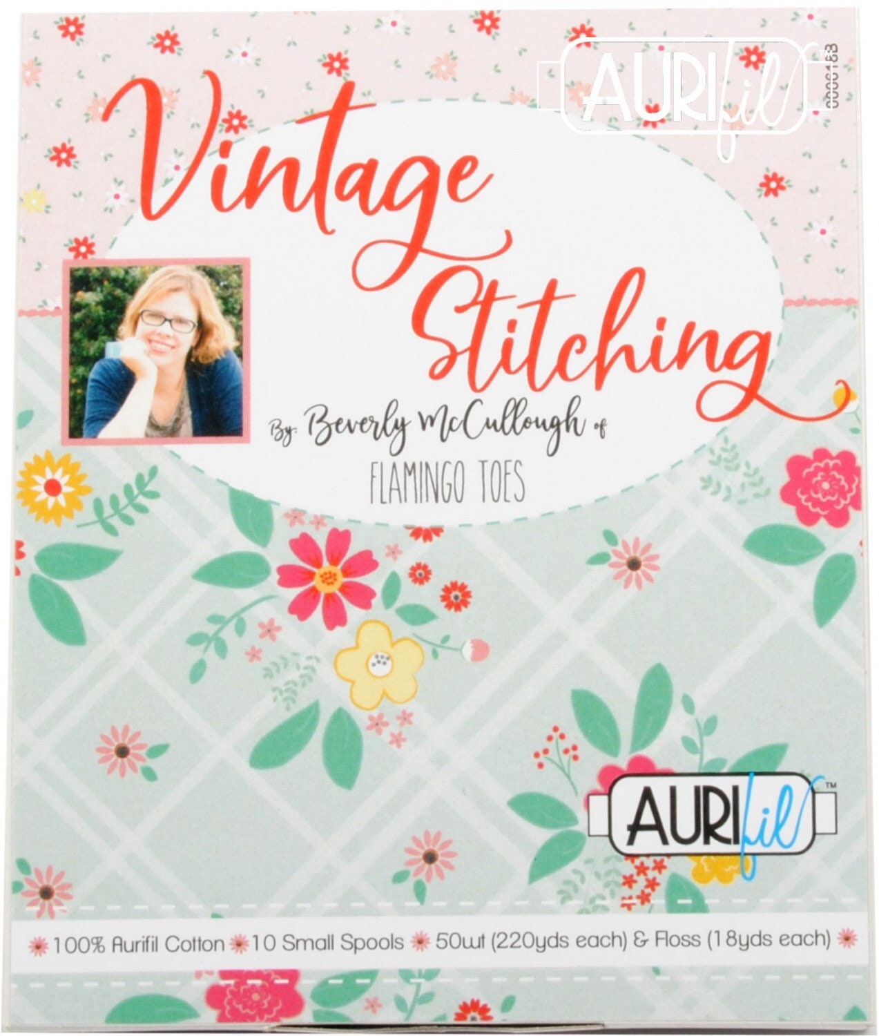 Vintage Stitching Thread Collection - Flamingo Toes - 10 Small Spools