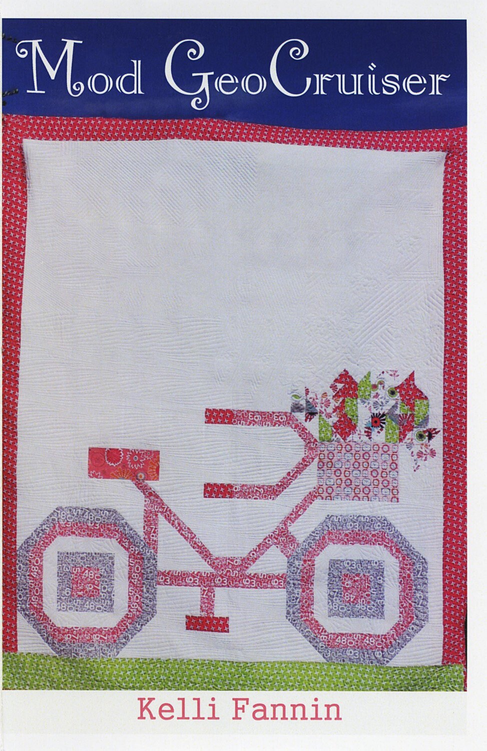 Mod GeoCruiser Quilt Pattern - Kelli Fannin Quilt Designs - Bicycle Quilt