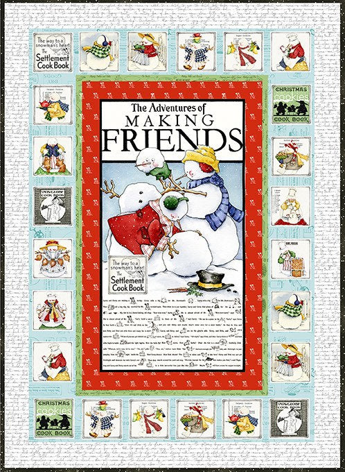 Snow Sweet - Placemat Panel - 24” x 43” - J Wecker Frisch - Christmas Fabric - C9663 PANEL
