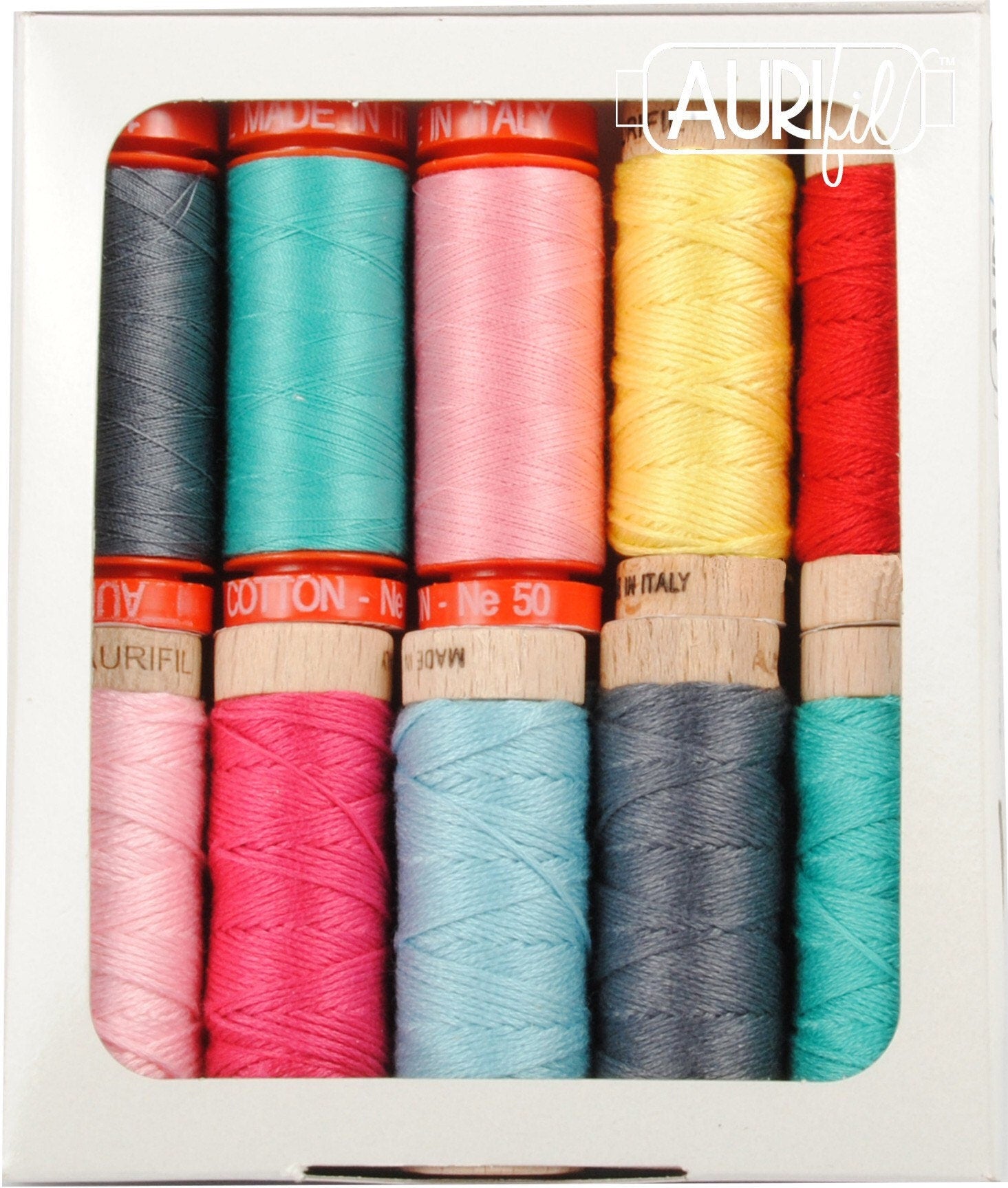 Vintage Stitching Thread Collection - Flamingo Toes - 10 Small Spools