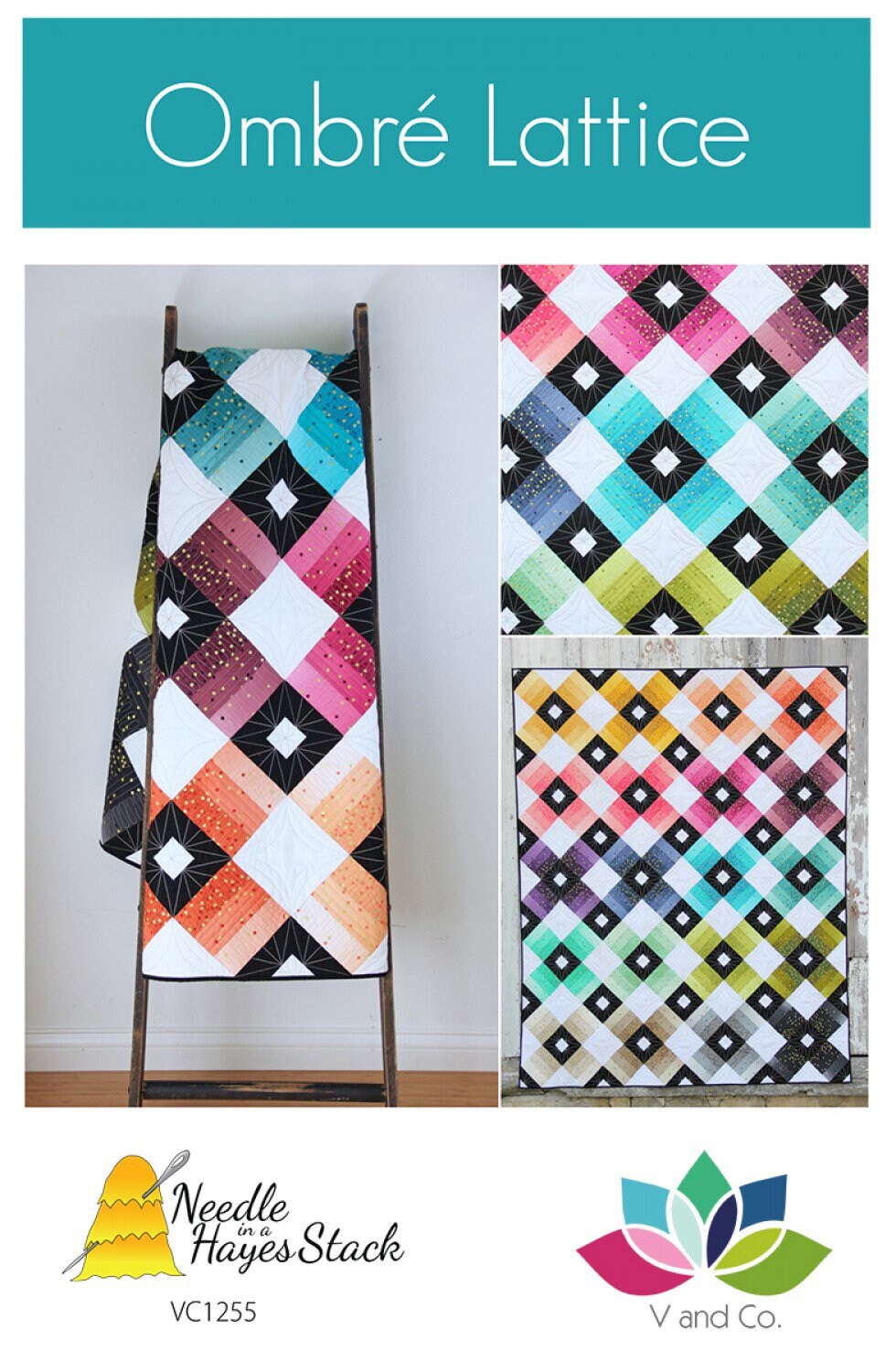 Ombré Lattice Quilt Pattern - V and Co - Vanessa Christenson - Jelly Roll Friendly