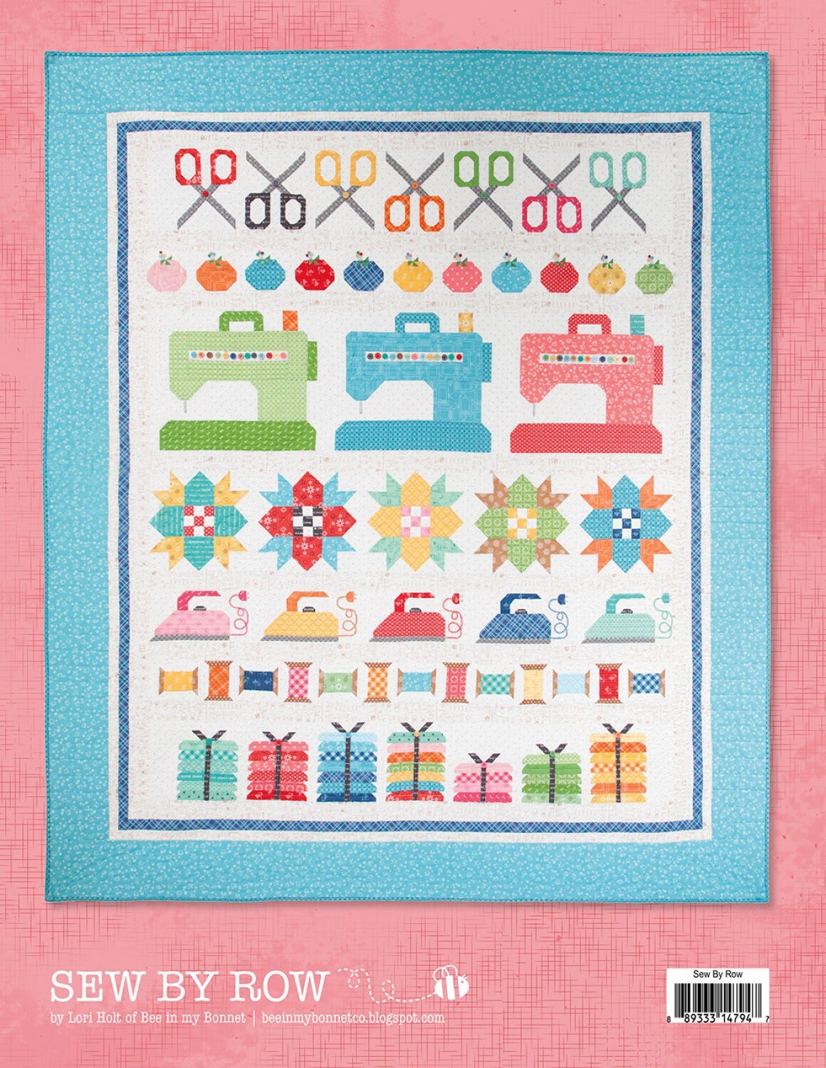 Sew By Row Quilt Pattern - Lori Holt - Bee in My Bonnet - Riley Blake - Pattern Booklet