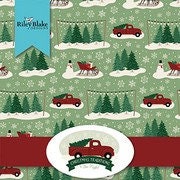 Christmas Traditions - By The Half Yard - BTHY - Mint Trees - Dani Mogstad - Christmas Fabric - Riley Blake - C9591 MINT