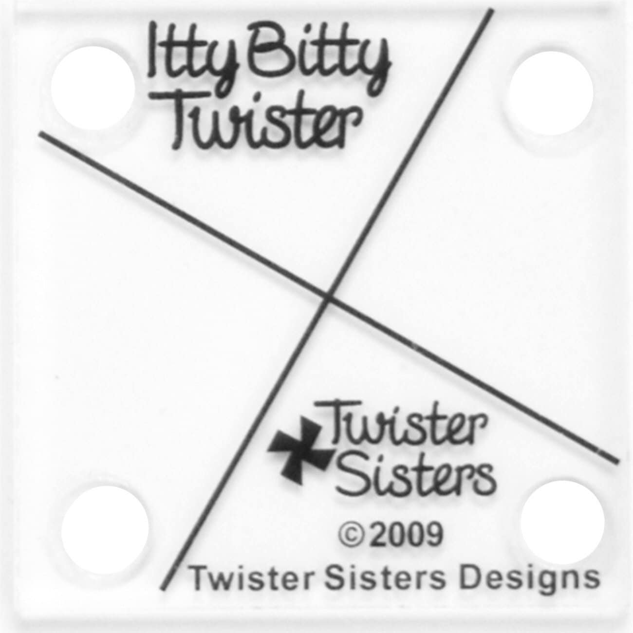 Itty Bitty Twister Pinwheel Ruler - Twister Sisters - Mini Charm Pack Friendly