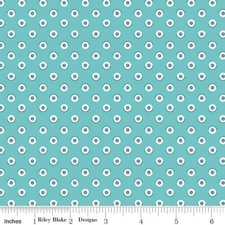 Flea Market Fabric - By The Half Yard - BTHY - Cottage Polka Dot - Lori Holt - Bee in My Bonnet - Riley Blake - C10215 COTTAGE