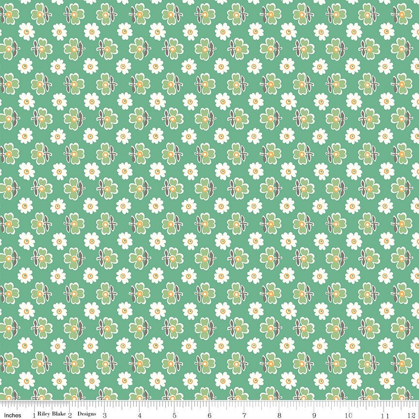 Flea Market Fabric - By The Half Yard - BTHY - Alpine Casserole - Lori Holt - Bee in My Bonnet - Riley Blake - C10216 ALPINE