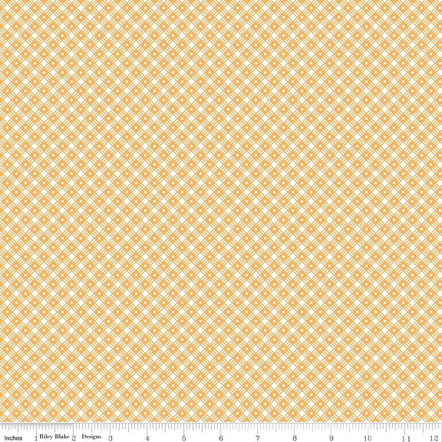 Flea Market Fabric - By The Half Yard - BTHY - Daisy Basket Weave - Lori Holt - Bee in My Bonnet - Riley Blake - C10221 DAISY