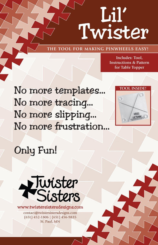 Lil’ Twister Pinwheel Ruler - Charm Pack Friendly - Twister Sisters