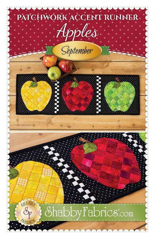 Patchwork Accent Runner Apples September - Shabby Fabrics - Jennifer Bosworth - Apple  Table Runner Pattern