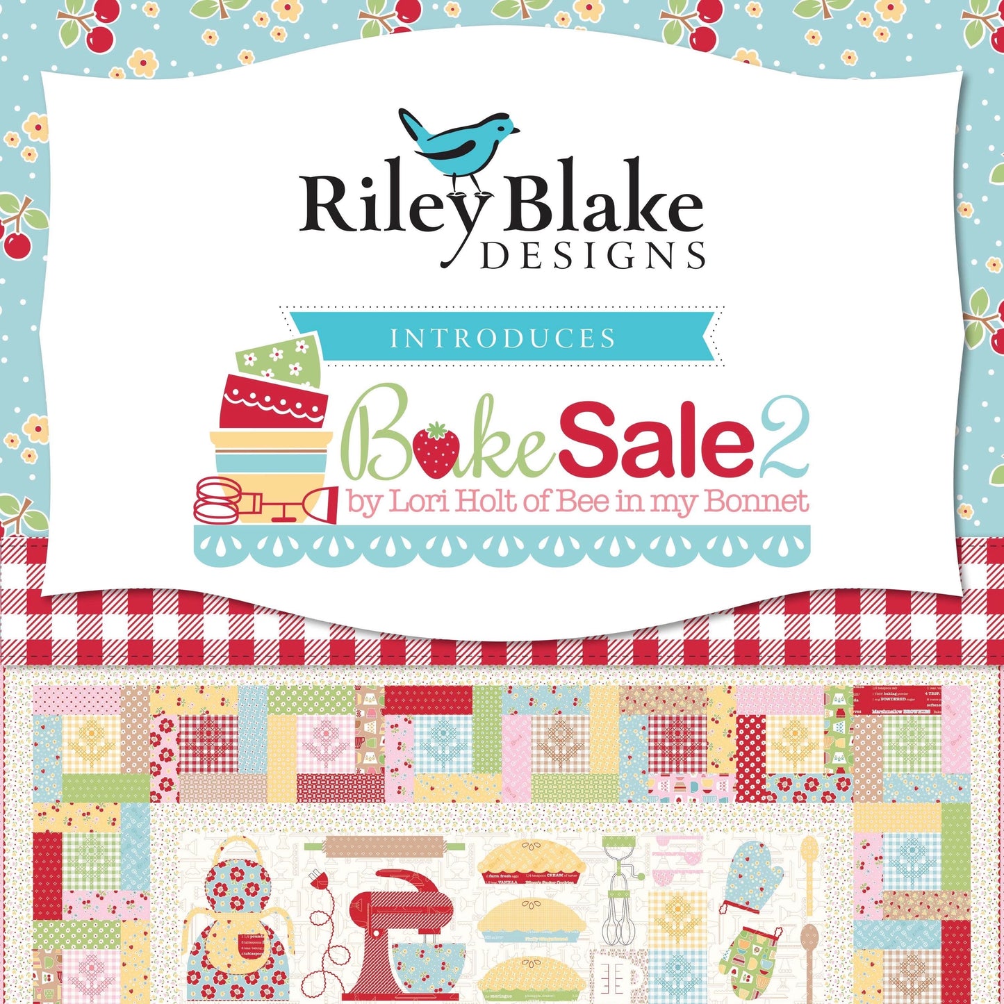 Bake Sale 2 - Nutmeg Tulips - Lori Holt - Bee In My Bonnet - Riley Blake - C6984 NUTMEG