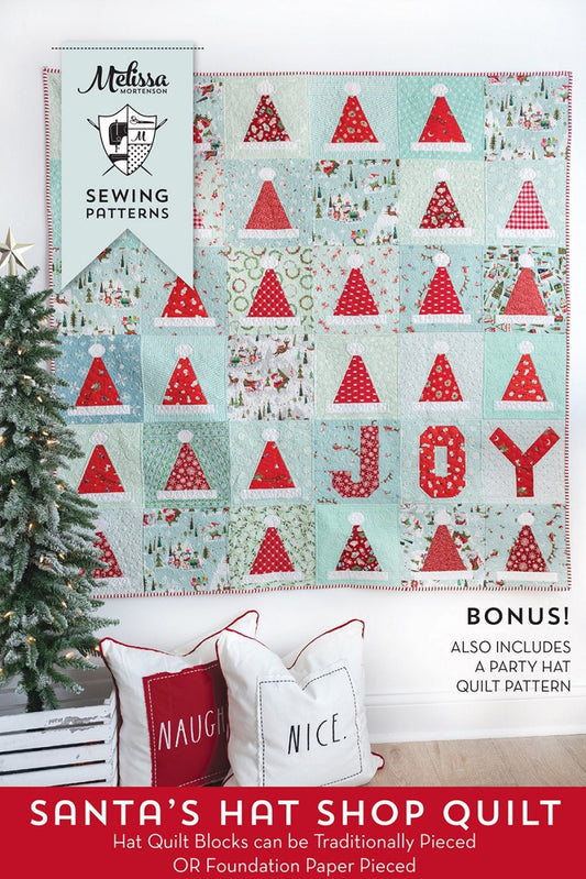 Santa’s Hat Shop Quilt Pattern - Melissa Mortenson - Polka Dot Chair