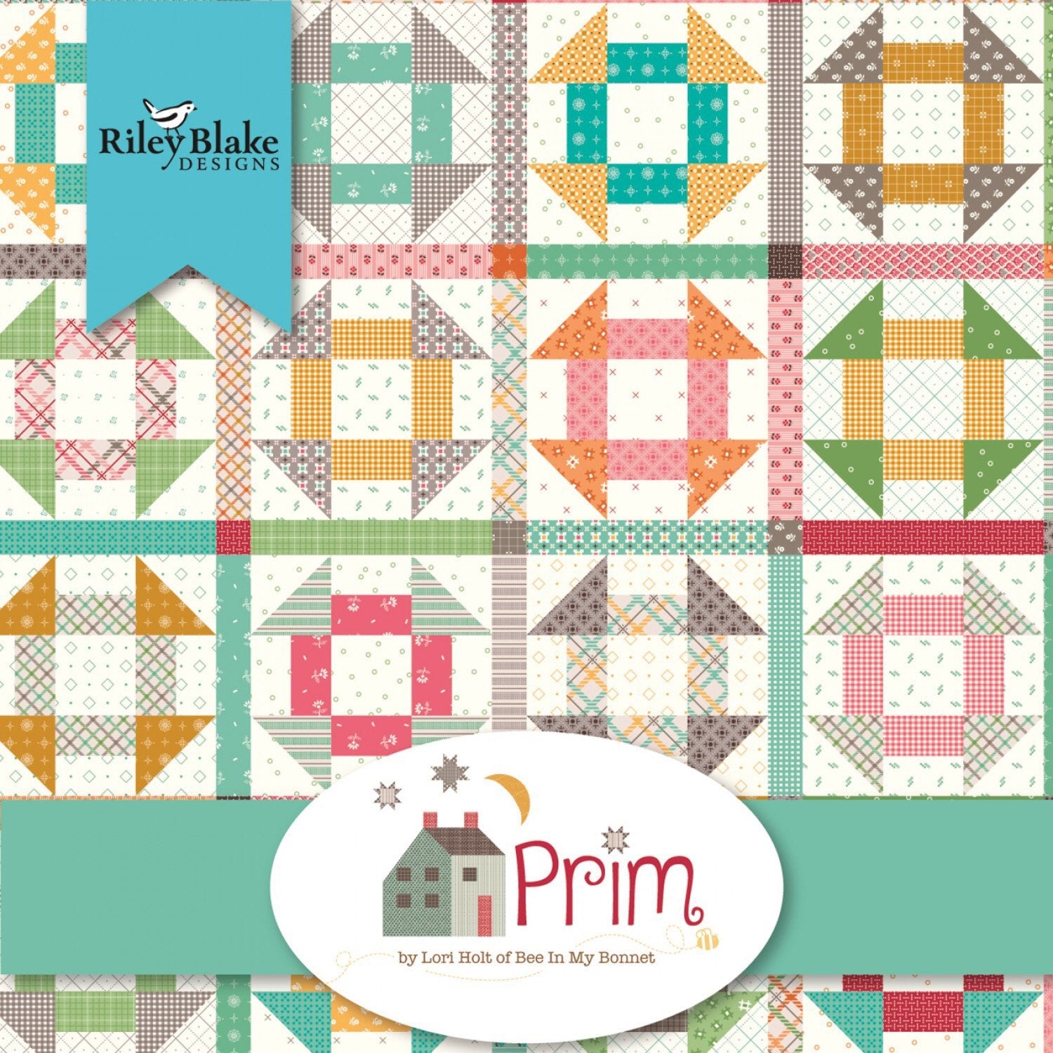 Prim Fabric - By The Half Yard - BTHY - Cottage Bloom - Lori Holt - Bee In My Bonnet - Riley Blake - C9690 COTTAGE
