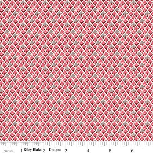 Prim Fabric - By The Half Yard - BTHY - Tea Rose Leaves - Lori Holt - Bee In My Bonnet - Riley Blake - C9700 TEAROSE