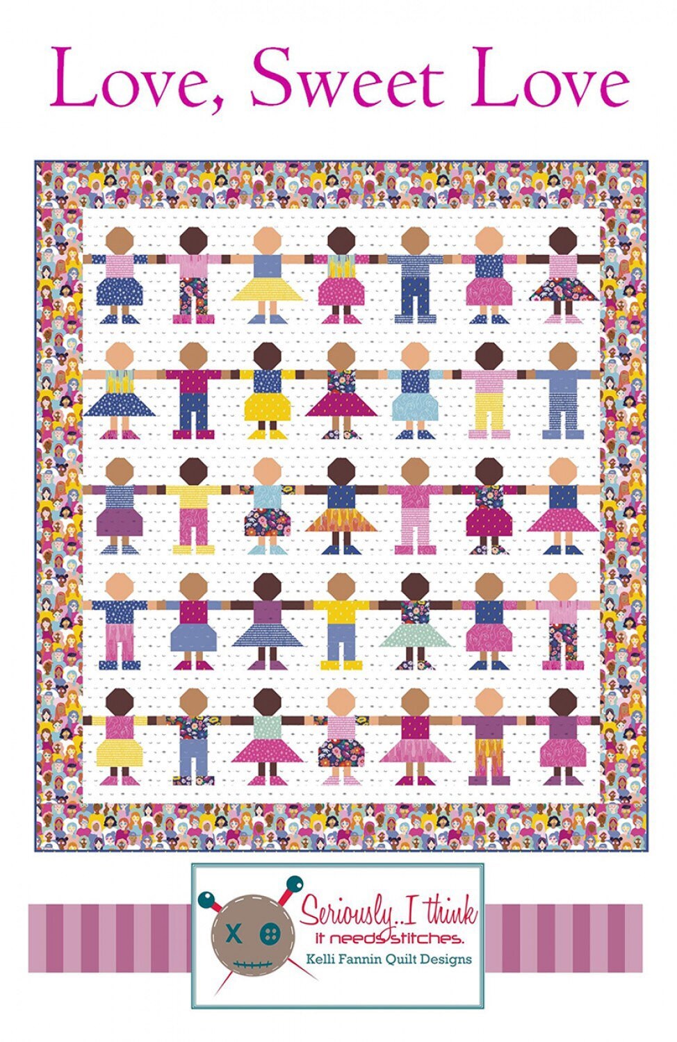 Love Sweet Love Quilt Pattern - Kelli Fannin Quilt Designs