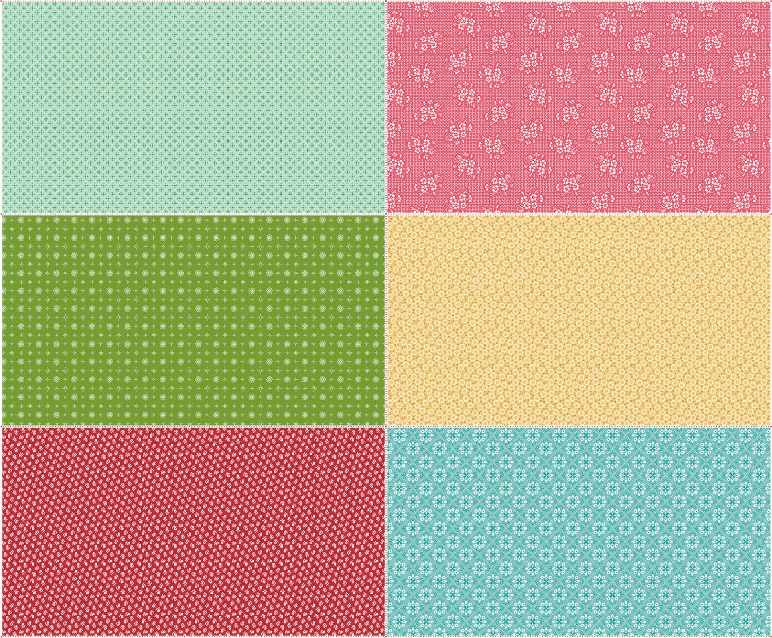 Granny Chic Fabric - Scrappy Sixth Panel Two - Lori Holt - Bee in my Bonnet - Riley Blake - SSP8525 TWO