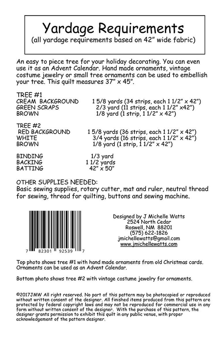 Oh Stripmas Tree Quilt Pattern - J Michelle Watts Designs - Christmas Quilt Pattern - Scrap Friendl