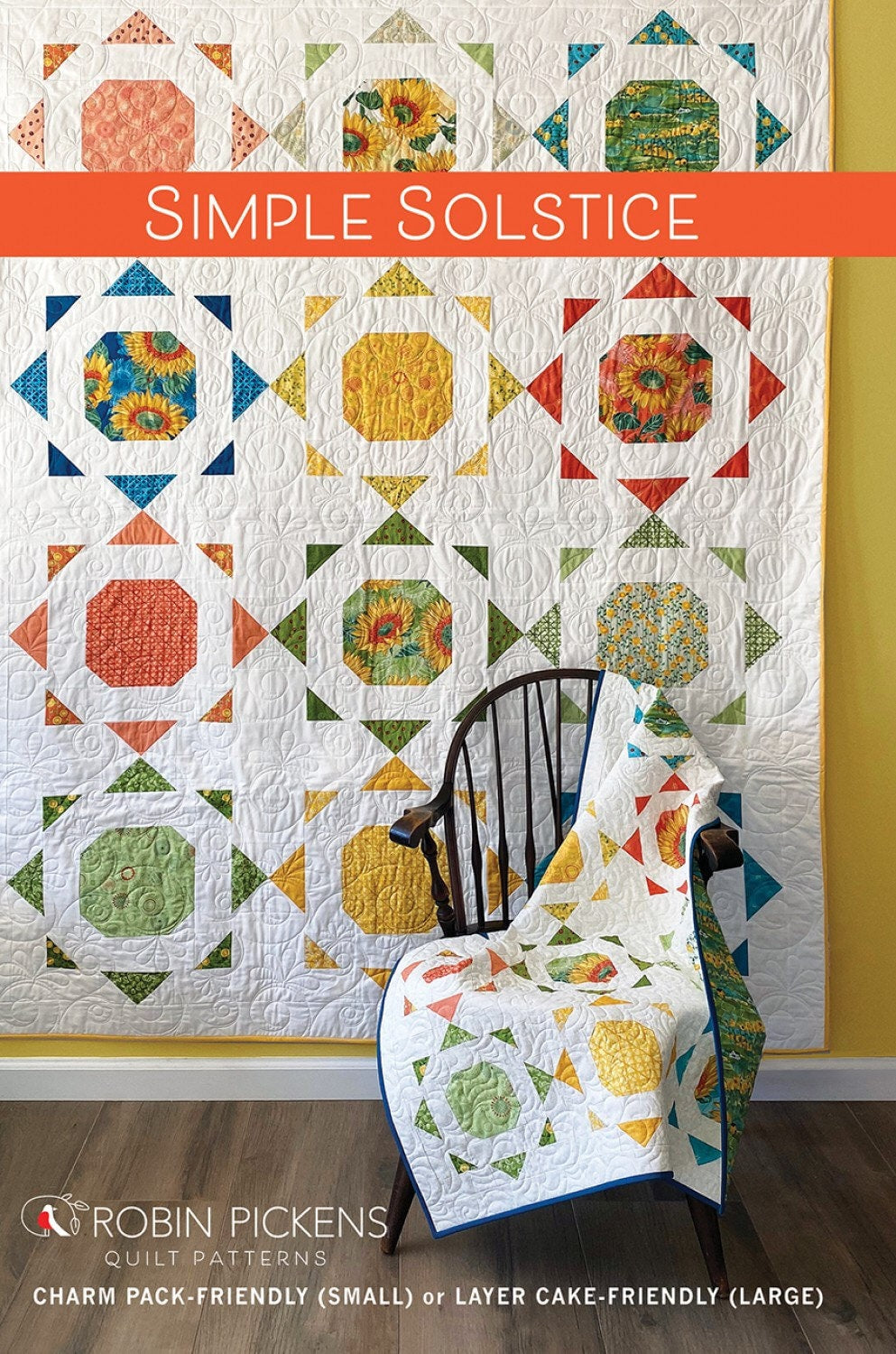 Simple Solstice Quilt Pattern - Robin Pickens - Charm Pack Friendly - Layer Cake Friendly