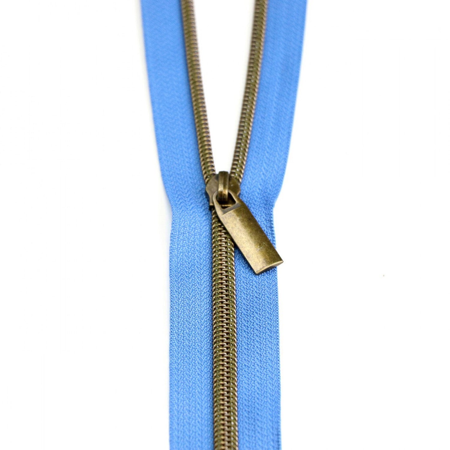 Blue Zipper Tape - Sallie Tomato Zipper - Blue Jean Zipper - Blue Tape - Choose Teeth Color - 3 Yards - 108 inches