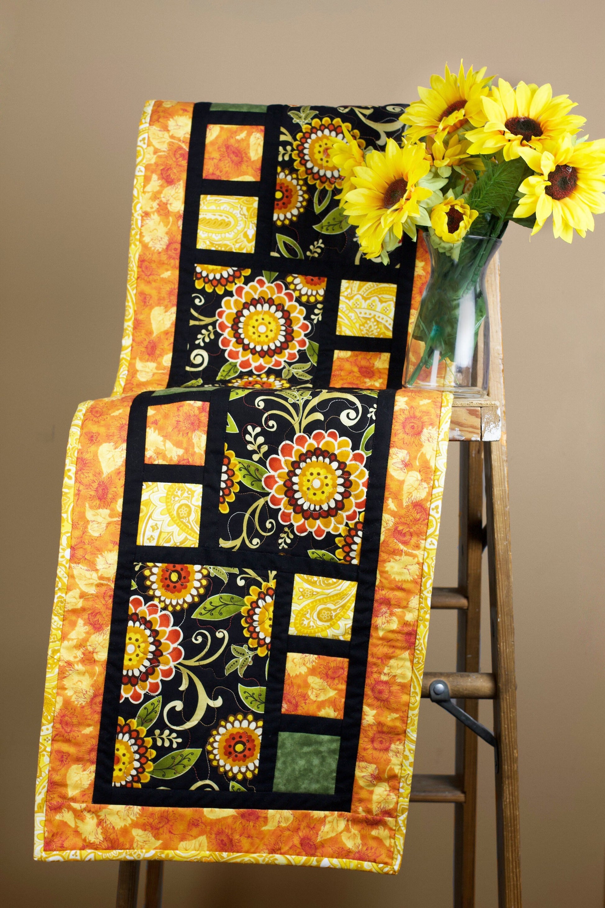 All Squared Up Table Runner Pattern - Cut Loose Press - Cathey Laird - Table Runner Pattern