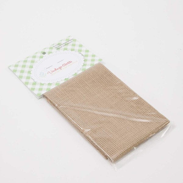 Burlap Vintage Cloth by Lori Holt of Bee in My Bonnet - 10 Count Evenweave - Natural Evenweave - 18” x 18”