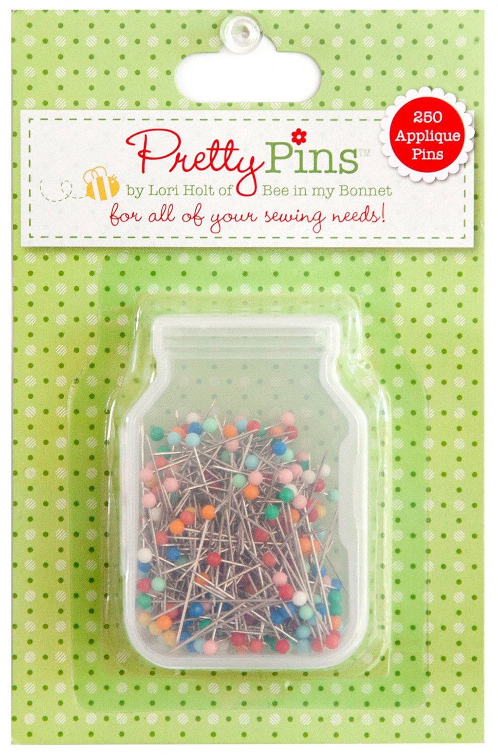 Pretty Pins - Appliqué Pins - Lori Holt - Bee In My Bonnet - 250 Pack