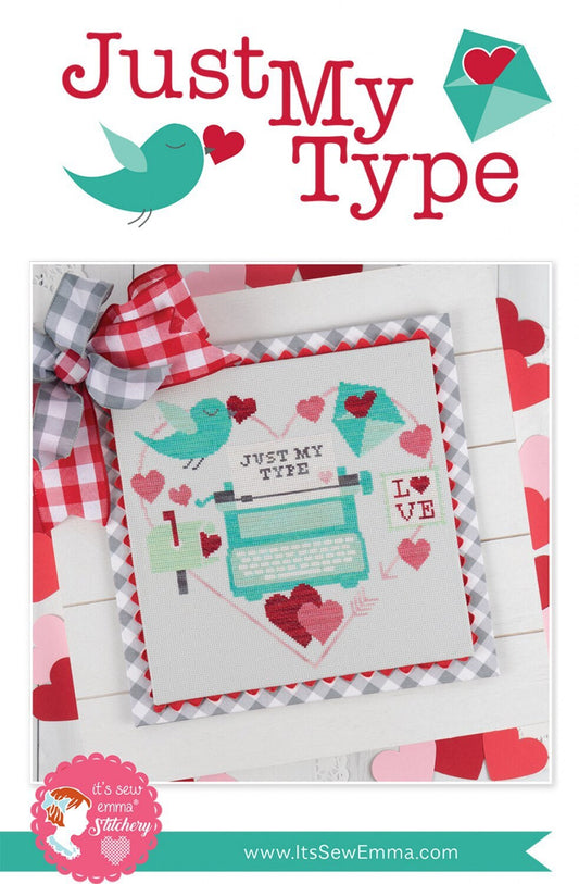 Just My Type Cross Stitch Pattern - It’s Sew Emma