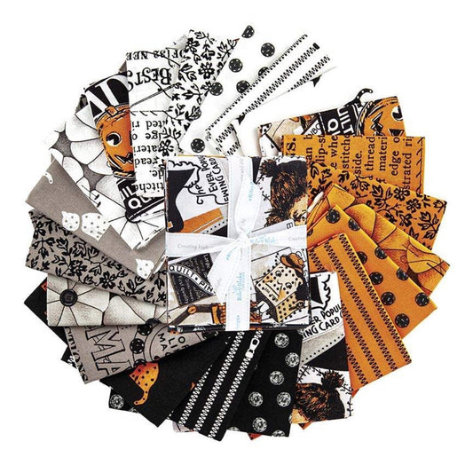Old Made Fat Quarter Bundle - J Wecker Frisch - 21 Fat Quarters - Halloween Fat Quarter Bundle