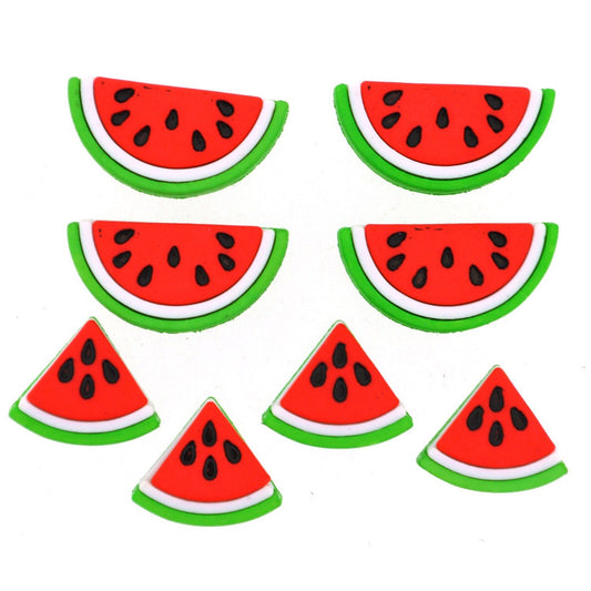 Watermelon Buttons - Fruit Buttons - Dress It Up - Karen James
