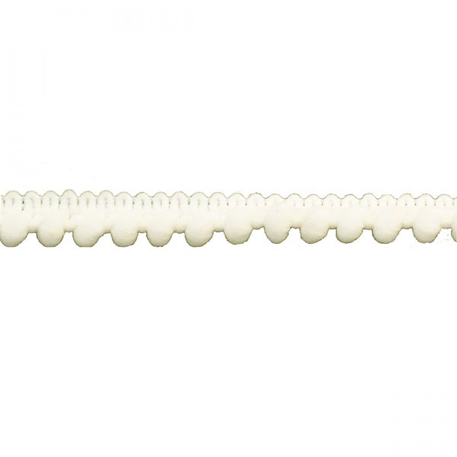 Ivory 3/8 inch Pompom trim - 3/16 inch ball size - sold by the yard