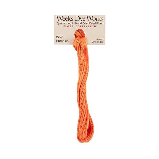 Pumpkin Weeks Dye Works Floss - 6 strand - 5 yards