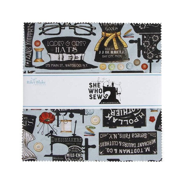 Best of She Who Sews Layer Cake - 10” Stacker - J Wecker Frisch - Riley Blake