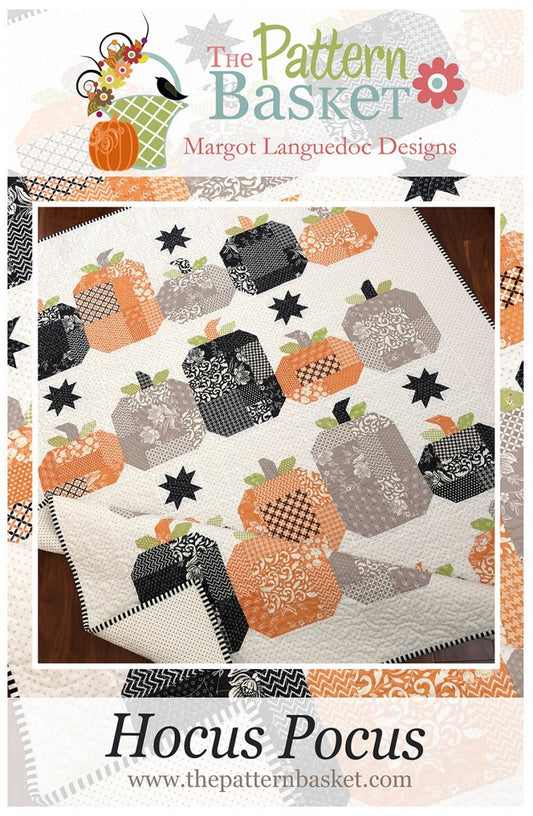 Hocus Pocus Quilt Pattern - The Pattern Basket - Margot  Languedoc - Halloween Quilt Pattern - Layer Cake Friendly