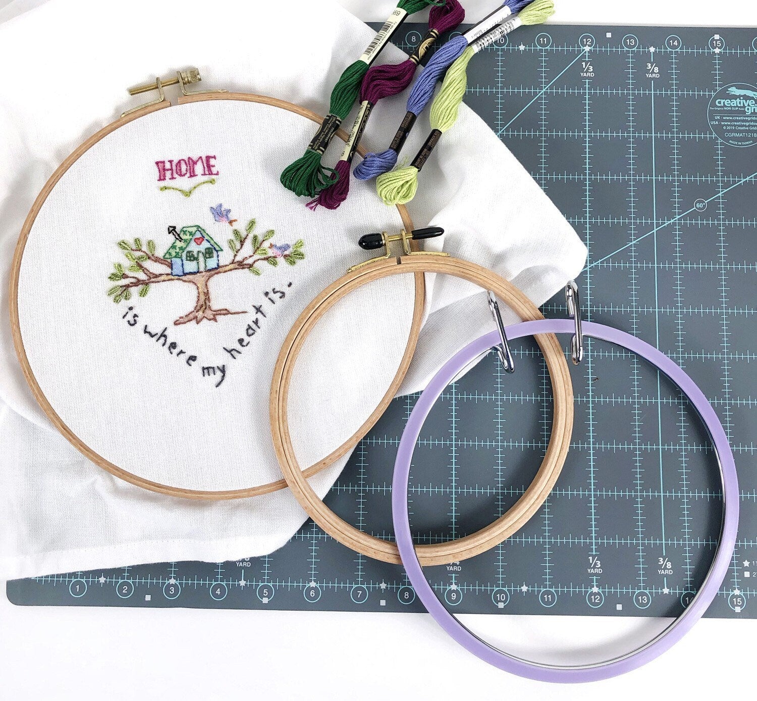 7in Spring Tension Embroidery Hoop