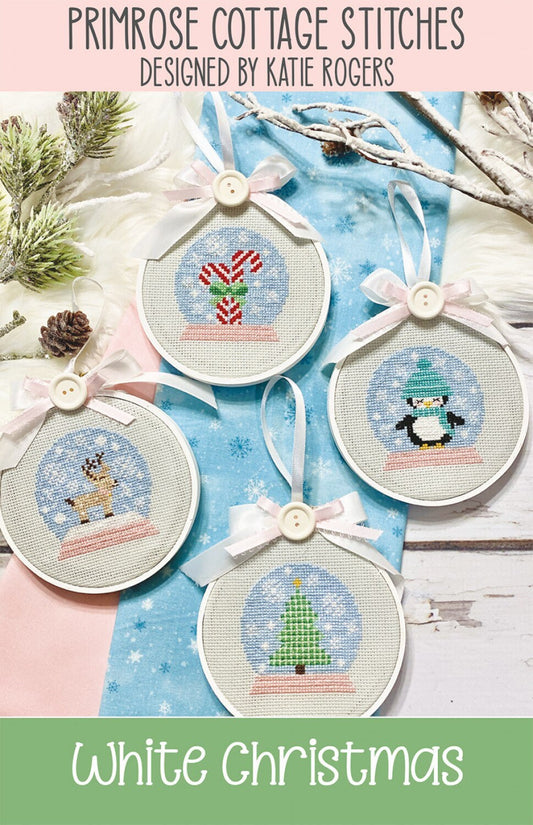 White Christmas Cross Stitch Pattern - Primrose Cottage Stitches - Katie Rogers - Christmas Cross Stitch Pattern - Winter Cross Stitch