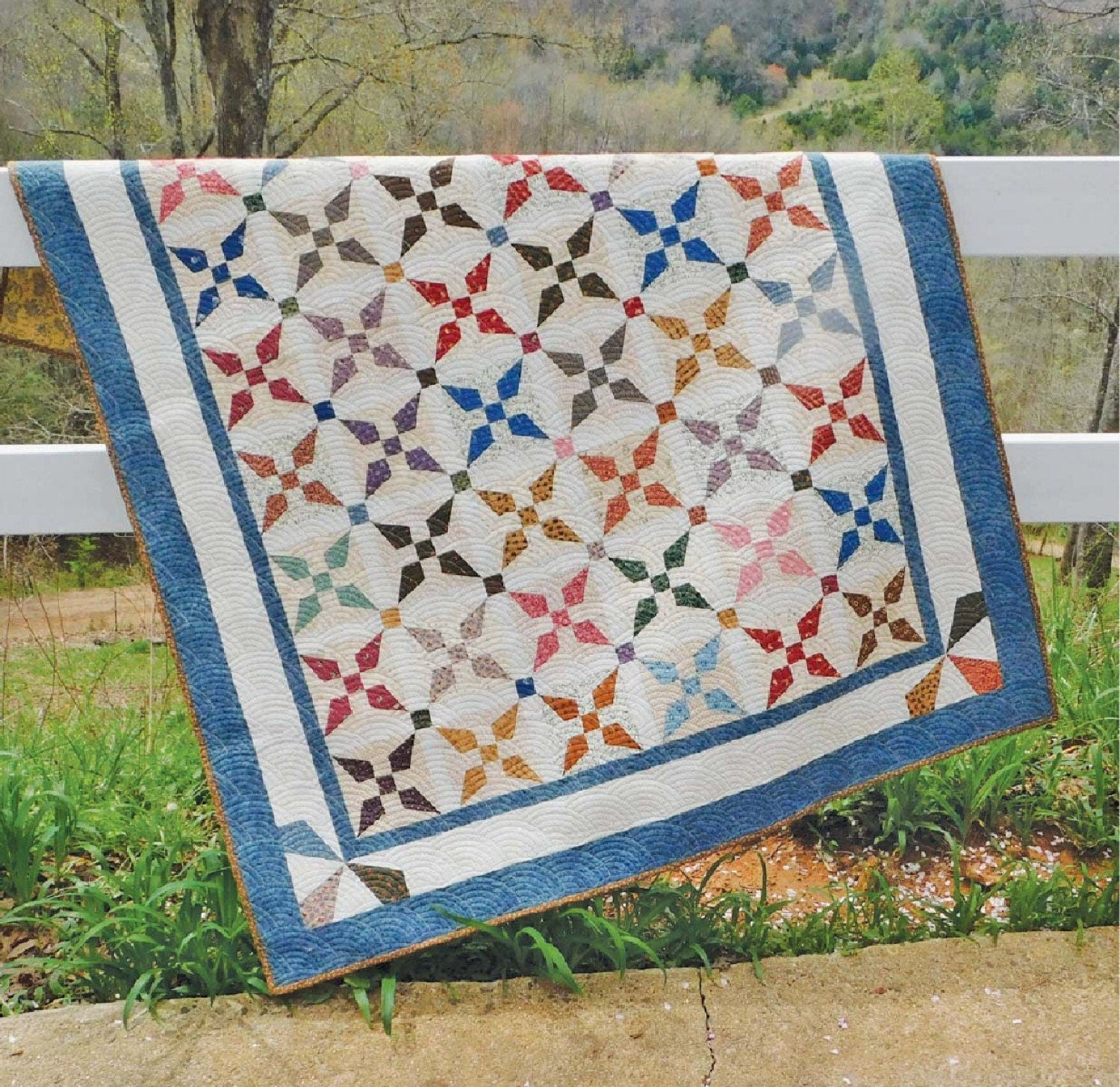 Kitty Cornered Chain Quilt Pattern - Cut Loose Press - Deb Heatherly