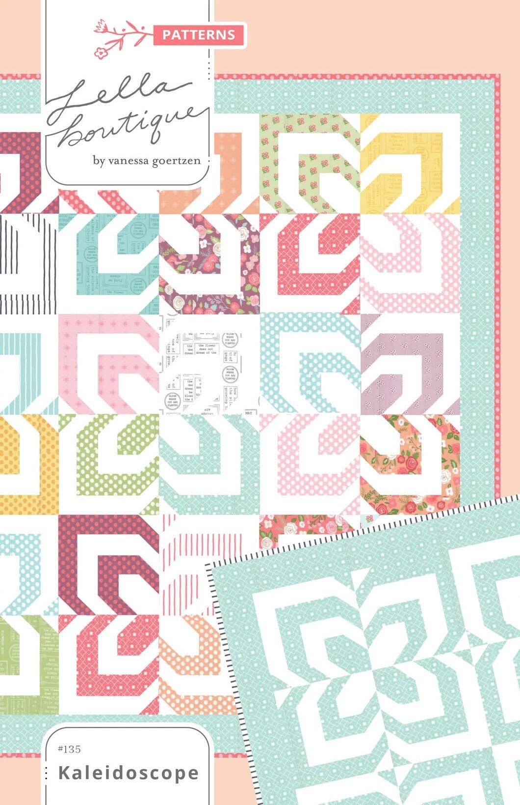 Kaleidoscope Quilt Pattern - Lella Boutique - Jelly Roll Friendly - Vanessa Goertzen - 70” x 70”