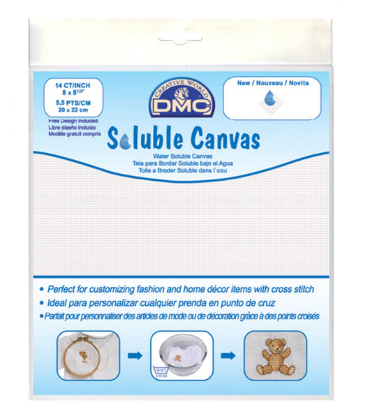 14 count Water Soluble Waste Canvas - One sheet 8” x 8.5”