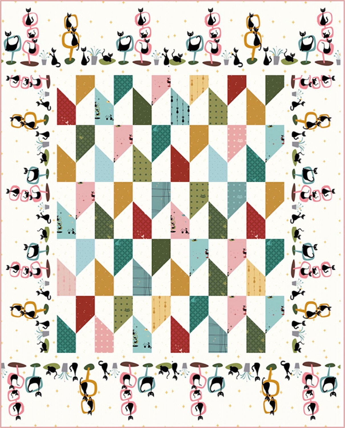 Mod Tiles Quilt Pattern - Amanda Niederhauser - Jedi Craft Girl