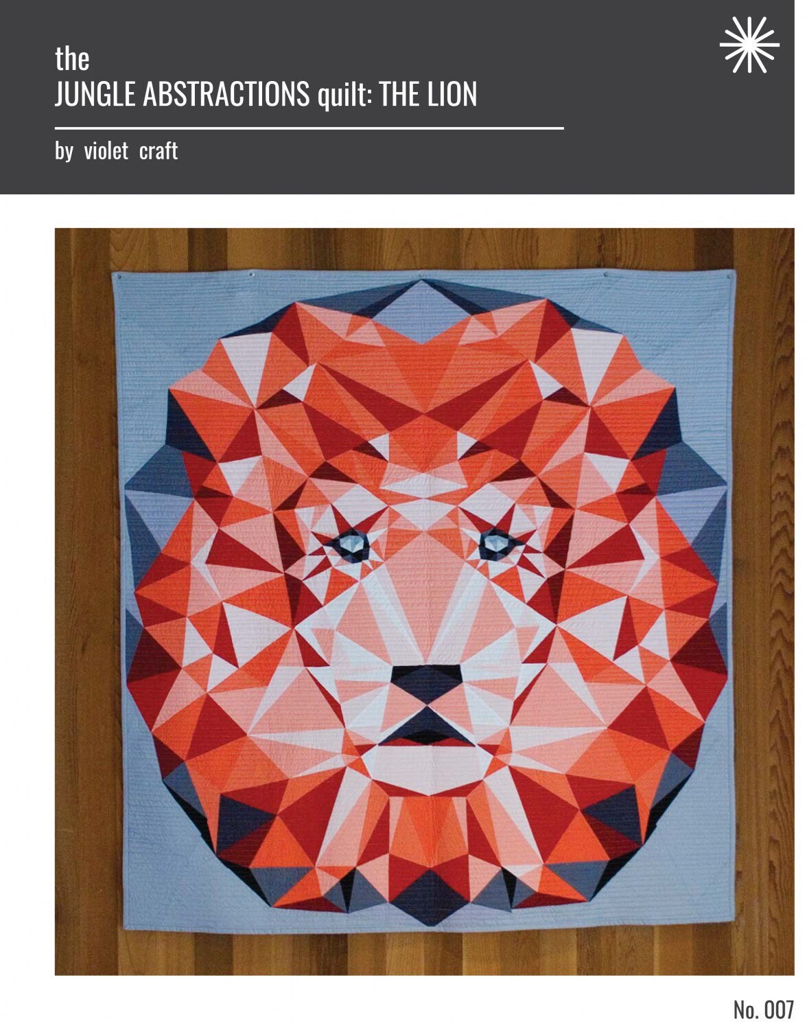 Jungle Abstractions Quilt Pattern - The Lion Quilt - Violet Craft - Foundation Paper Piecing Pattern