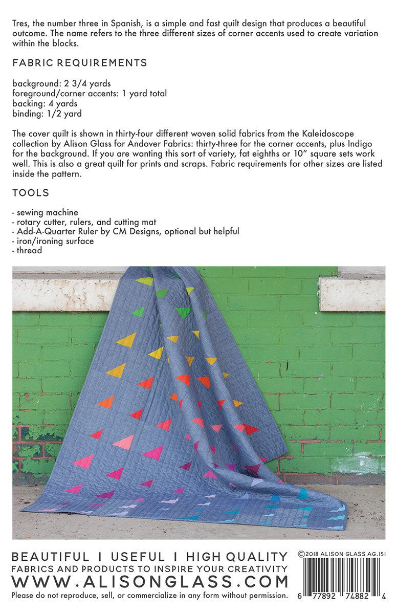 Tres Quilt Pattern - Alison Glass