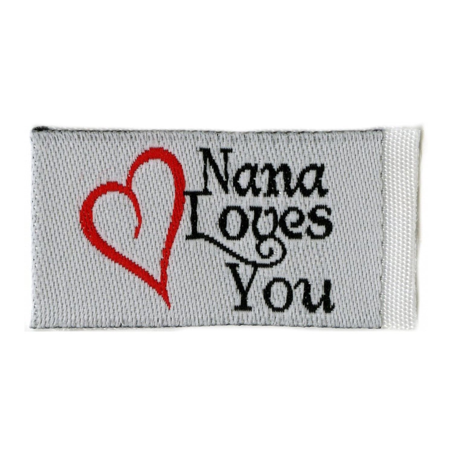 Nana Loves You Tag It Ons - Nana Loves You Quilt Labels