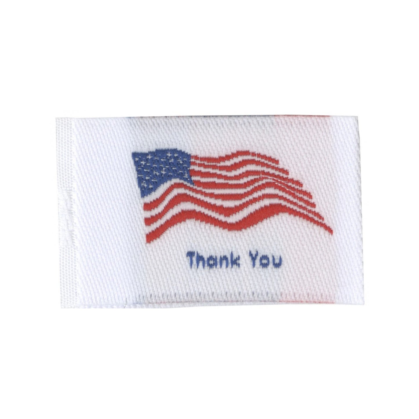 Thank You Tag It Ons - Patriotic Tag It Ons - Patriotic Quilt Labels - 12 Tags Per Pack