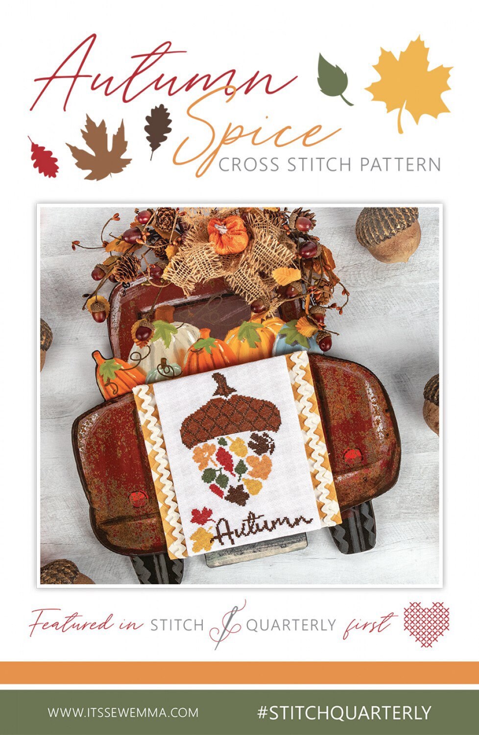 Autumn Spice Cross Stitch Pattern - It’s Sew Emma