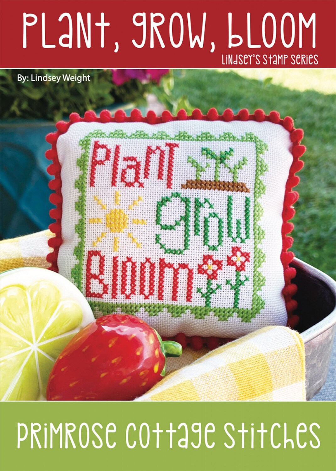 Plant Grow Bloom Cross Stitch Pattern - Primrose Cottage Stitches - 43 x 43 stitches - Stamp Series