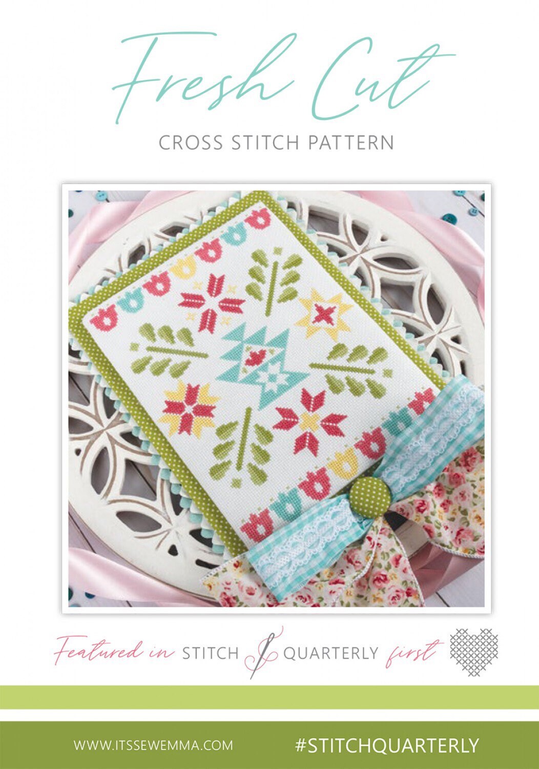 Fresh Cut Cross Stitch Pattern - It’s Sew Emma