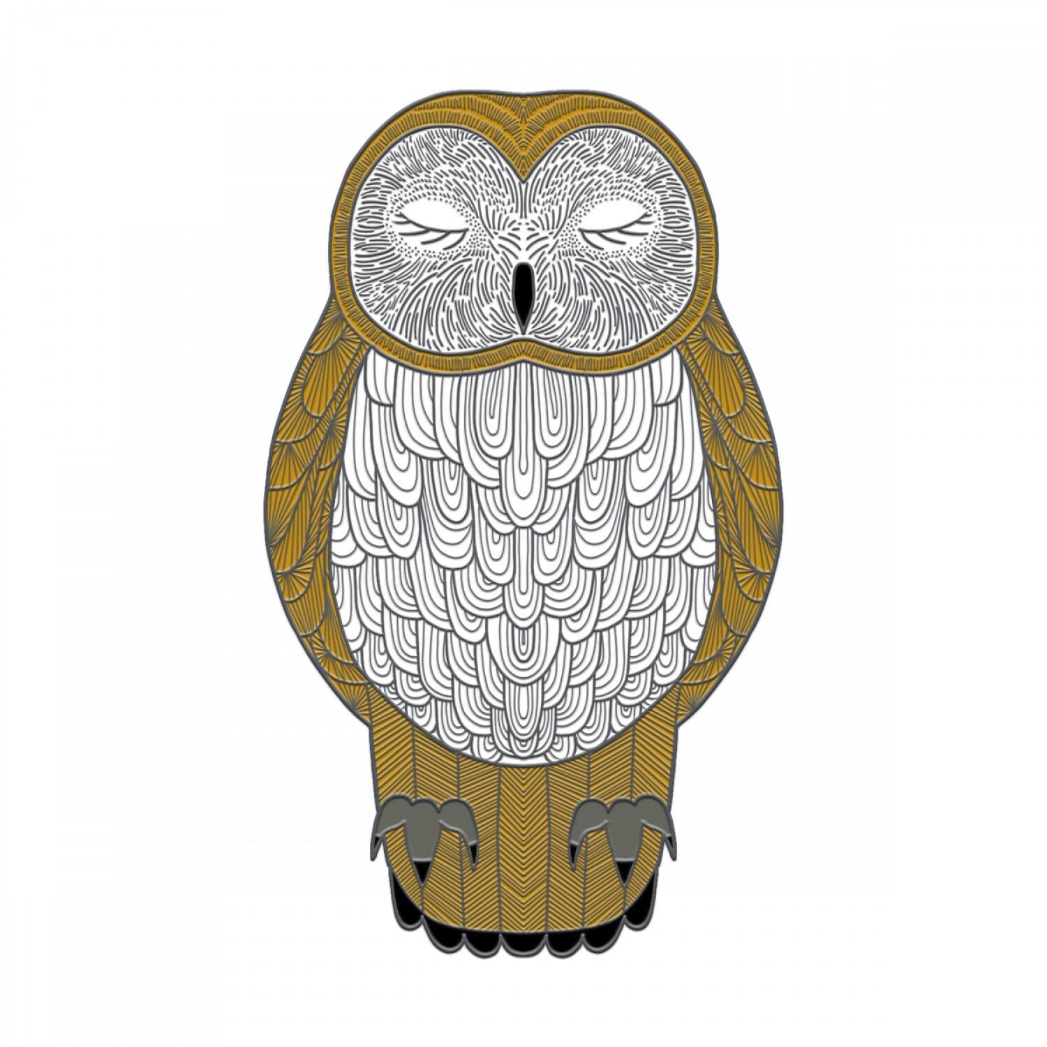Nocturnal Owl Needle Minder - Gingiber - Stacie Bloomfield